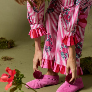 STRIPE PIJAMAS IN PINK00006