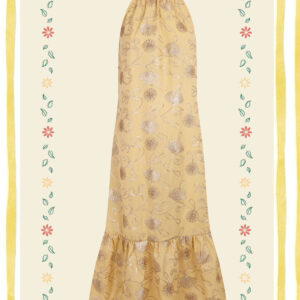 Vestido halter bordado