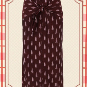 Falda ikat con nudo