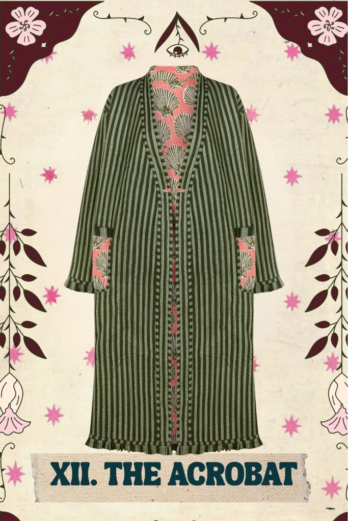 Bata_reversible_acolchada_Coral_Verde_Oliva_1