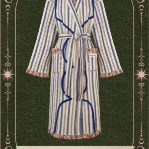 Bata_reversible_acolchada_Rayas_Floral_Melocoton_2