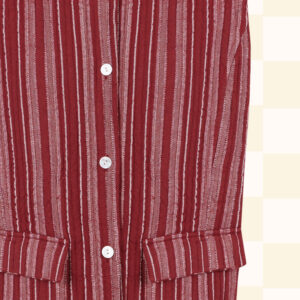 El chaleco de media tarde granate