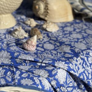 Mantel flores azules