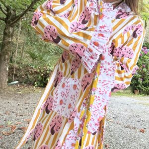 Reversible Peacock Robe
